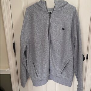 Fabletics Grey Oversized Zip Up Sweatshirt